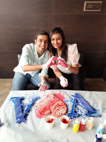 Couple Fluid Art DIY Kit