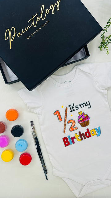 DIY Romper Painting Kit - '1/2 birthday'