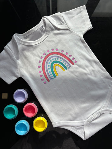 DIY Romper Painting Kit - 'Pastel Rainbow'