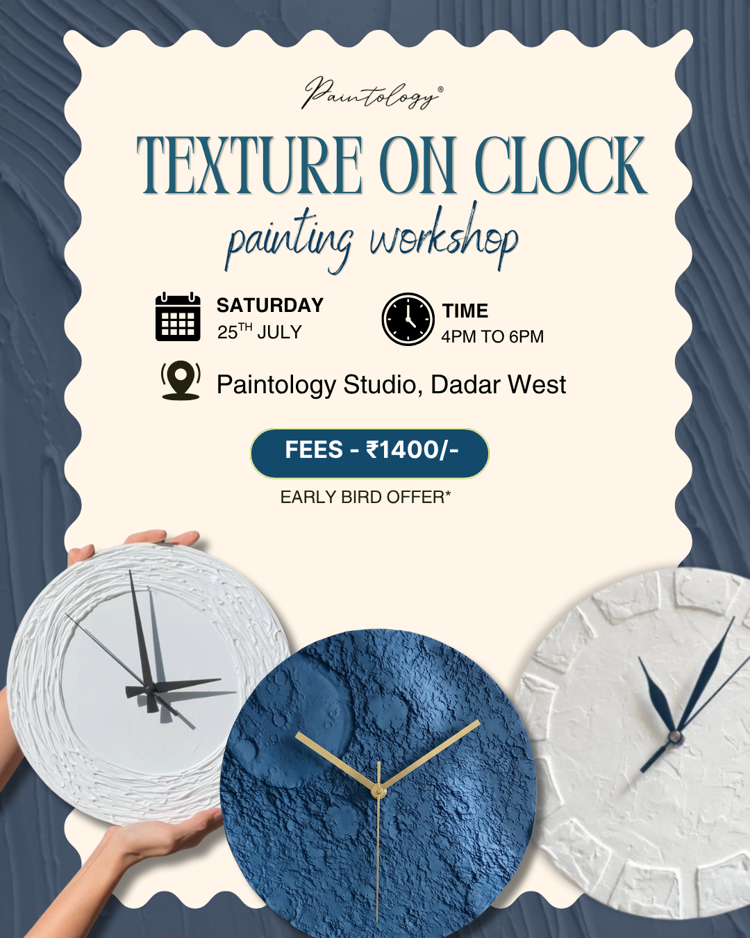 25th July - Texture art Clock