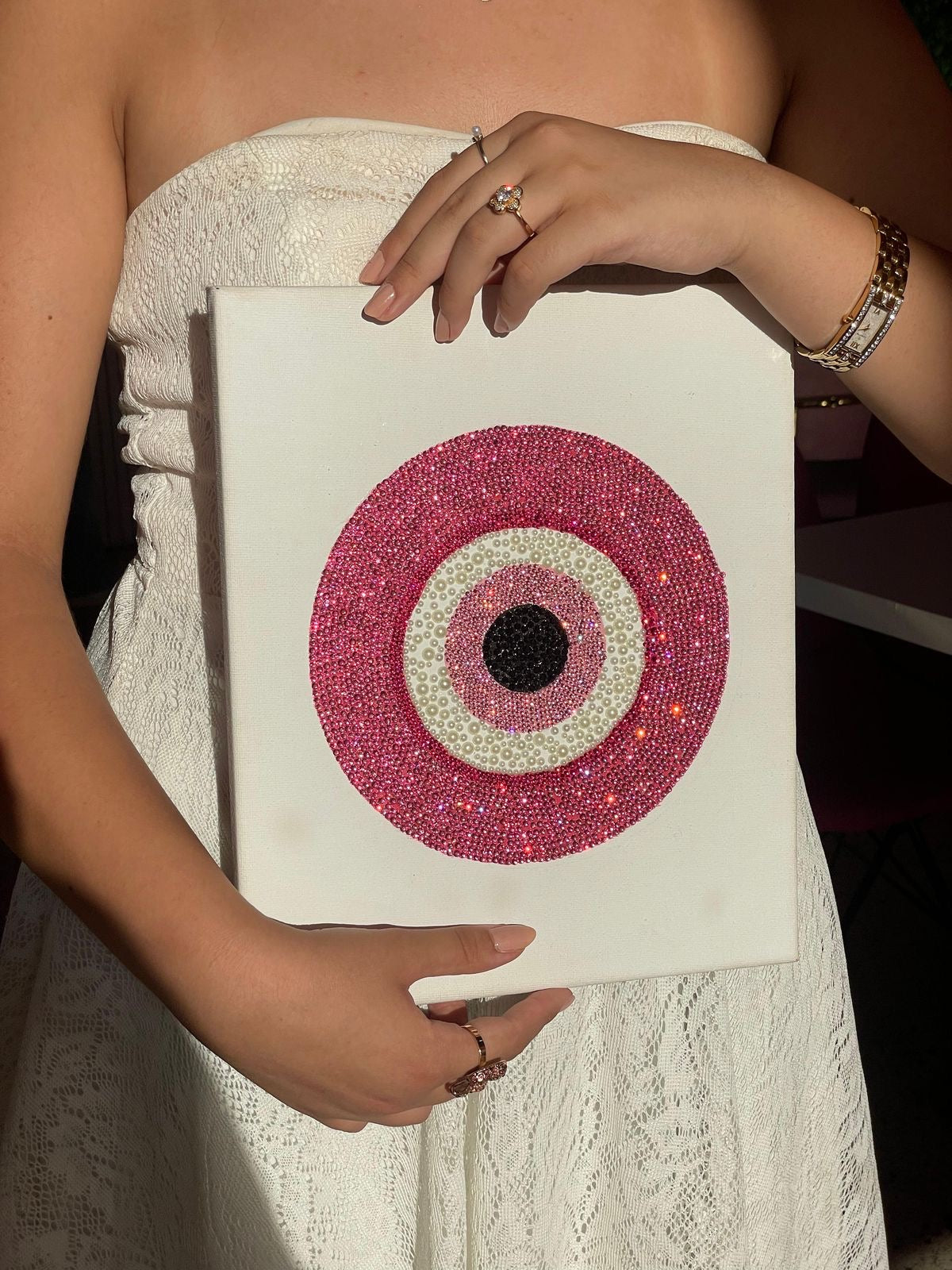 ‘Pink Evil Eye’ Bedazzle DIY kit