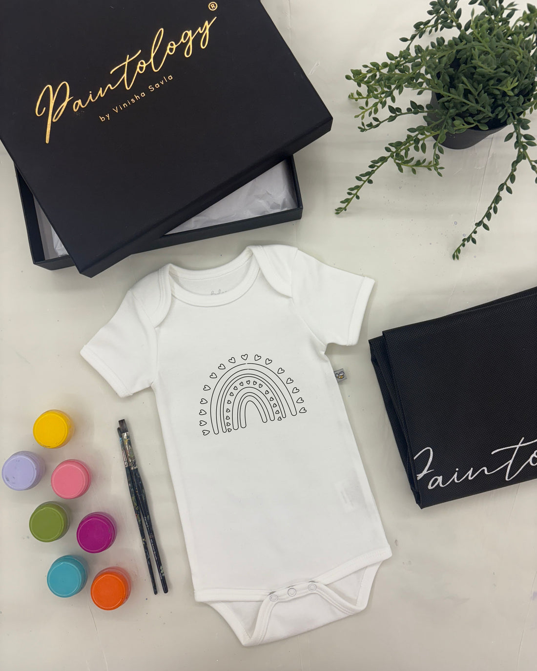 DIY Romper Painting Kit - 'Pastel Rainbow'
