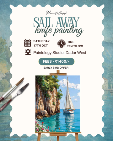 17th Oct - 'Sail Away' Knife painting