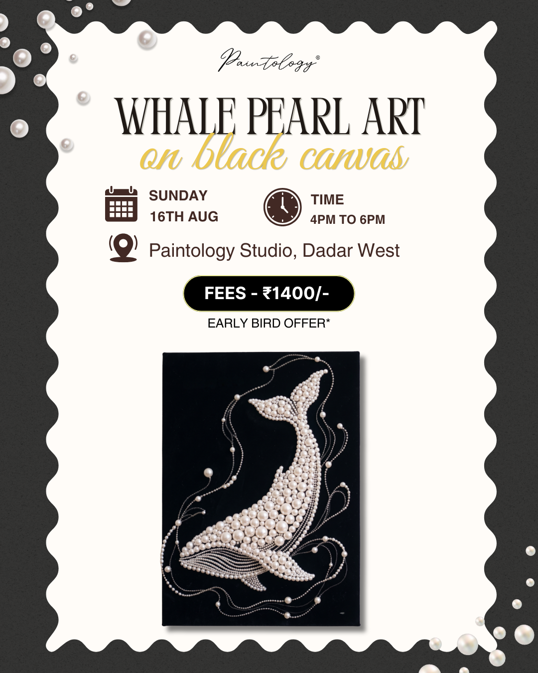 16th Aug - Whale pearl Art - workshop