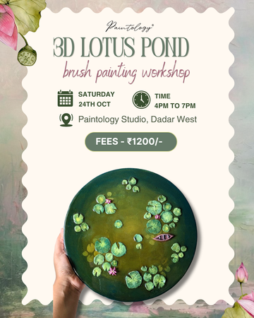 24th Oct - ‘3D Lotus Pond’ canvas painting