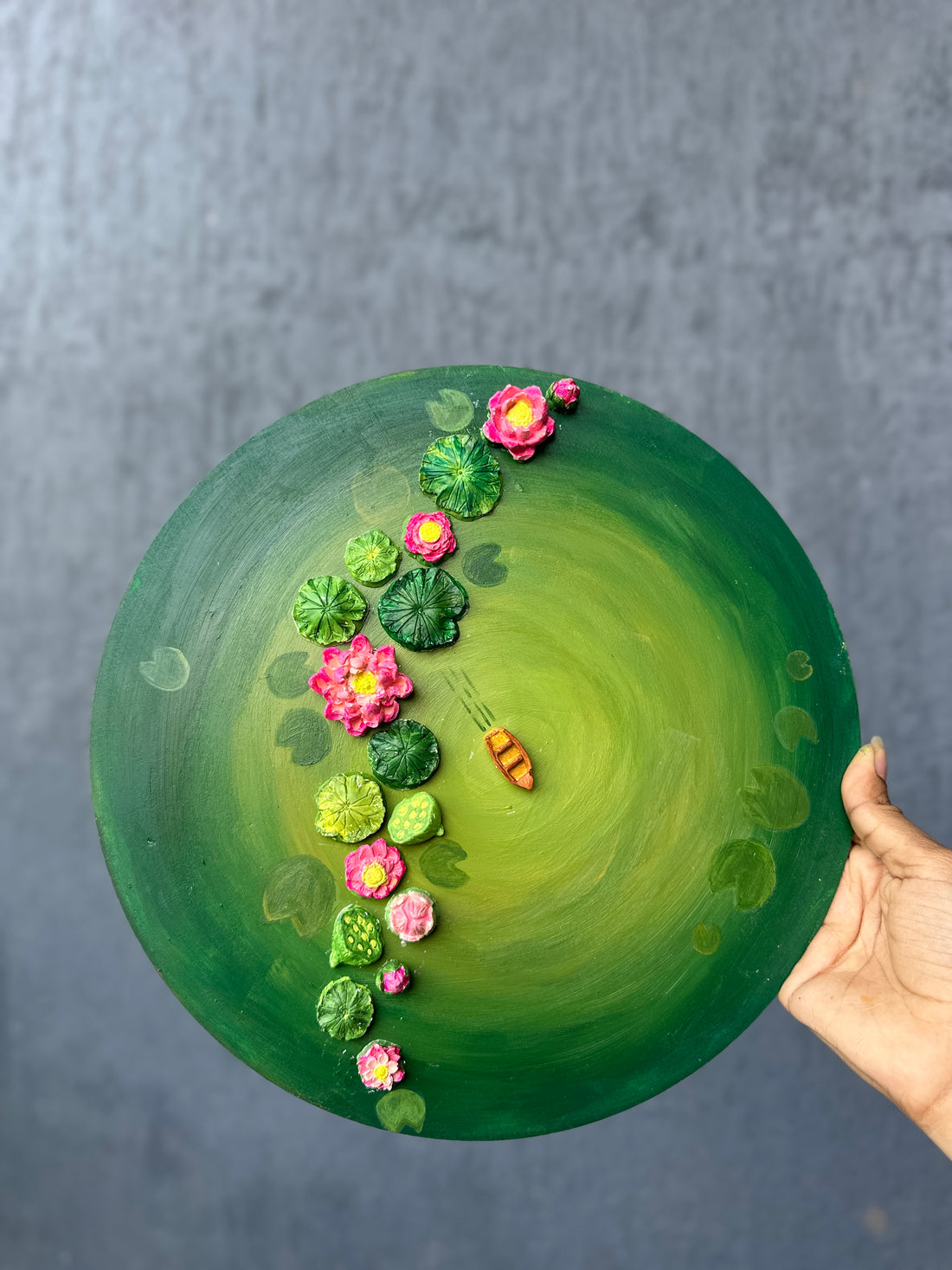 24th Oct - ‘3D Lotus Pond’ canvas painting