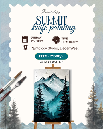 6th sept ‘Summit’ knife painting