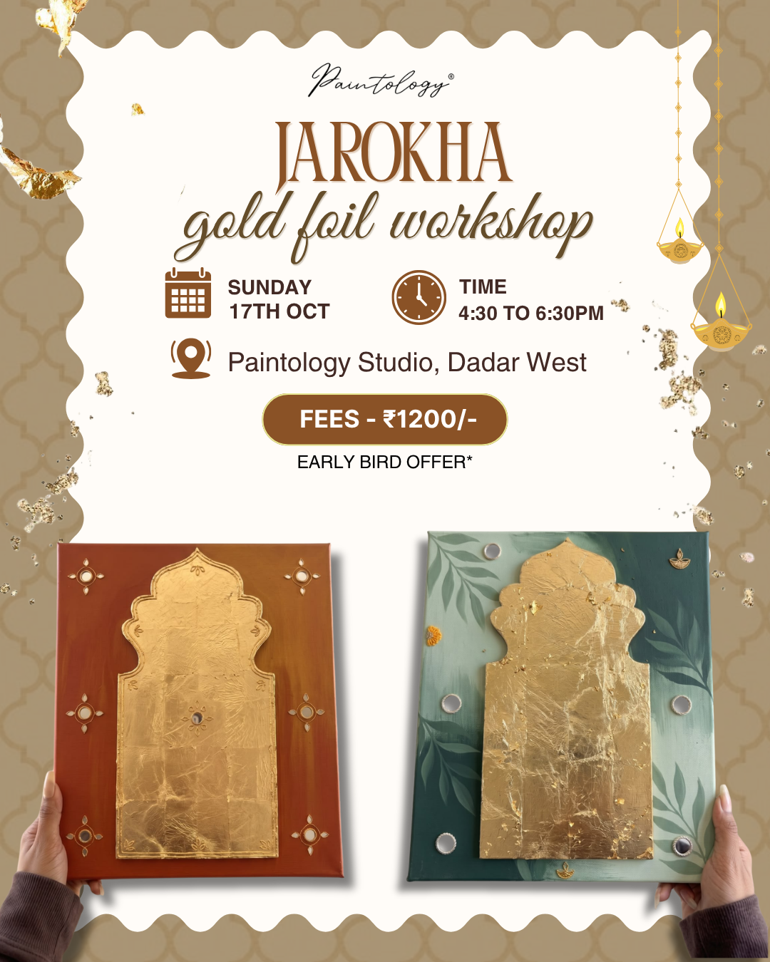 17th Oct  - ‘Jarokha’ Gold Foil Art Workshop