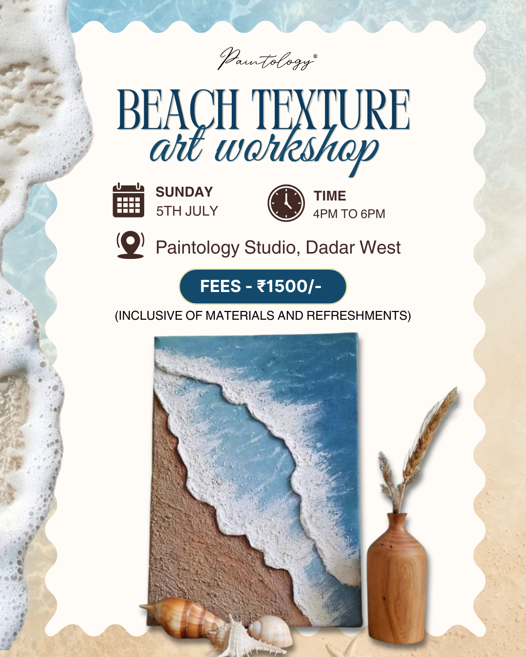 5th July - 'Beach' Texture art