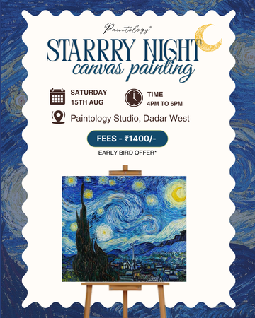 15th Aug - ‘Starry Night’ Canvas Painting Workshop