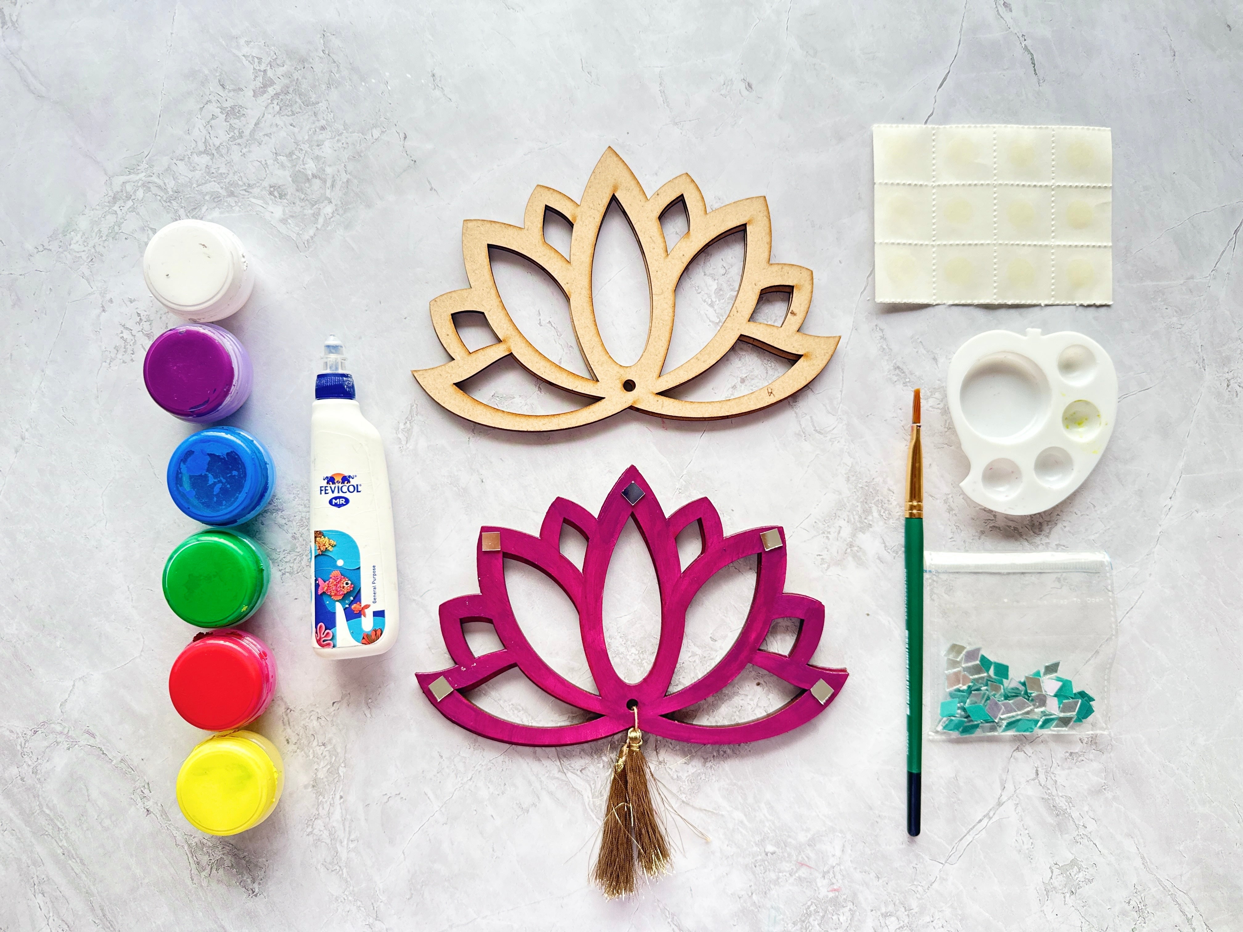 ‘Lotus Tassel Backdrop' DIY Painting Kit