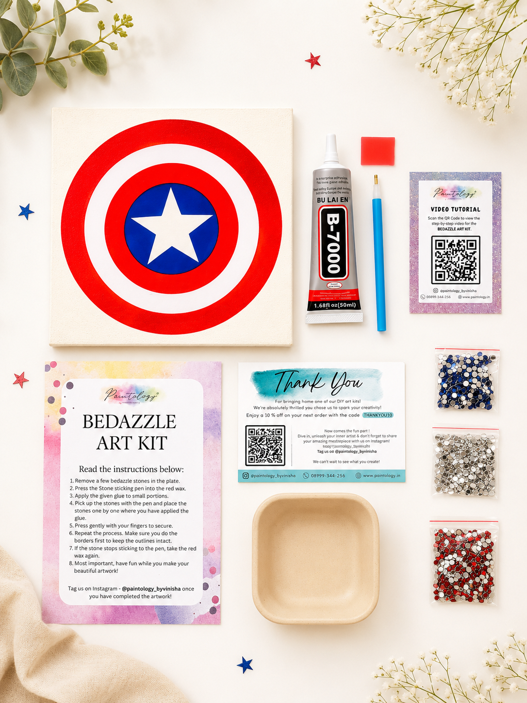 ‘Captain America’ DIY Bedazzle kit.