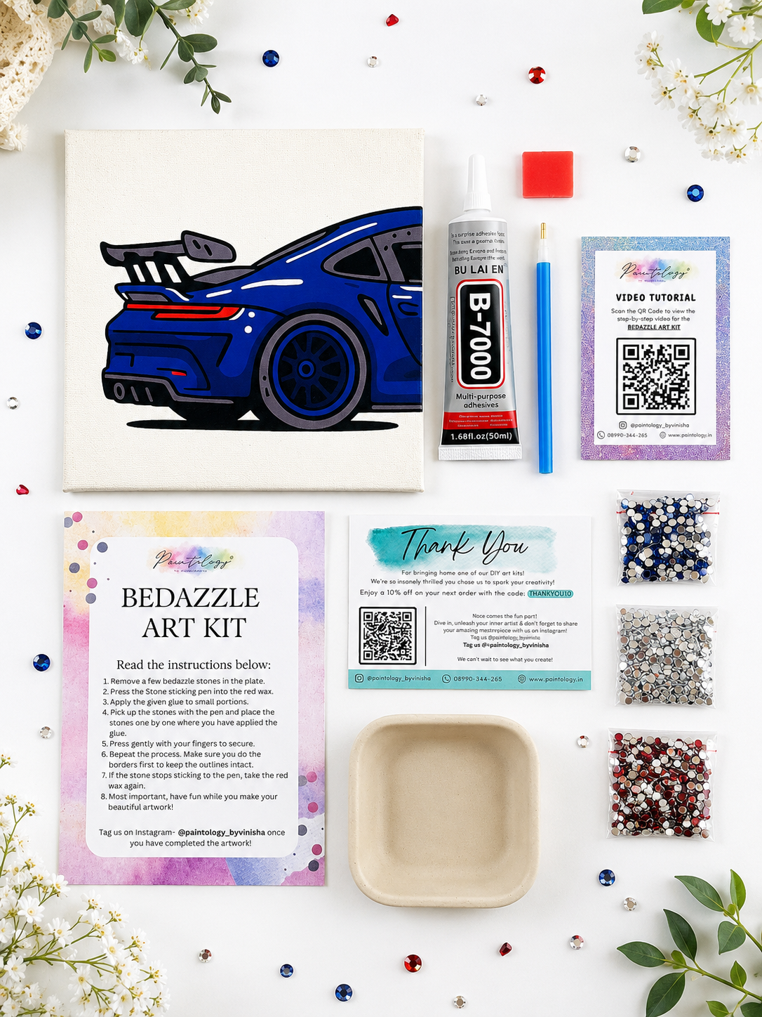 ‘The Blue Wonder Car’ Bedazzle DIY Kit