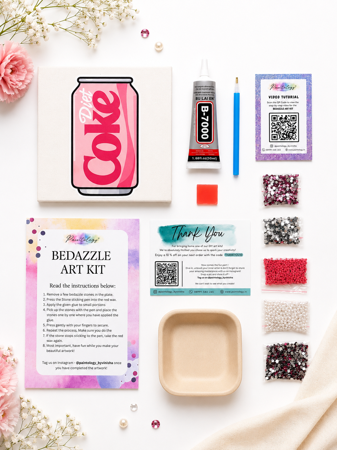 ‘Pink Diet Coke’ DIY Bedazzle kit.