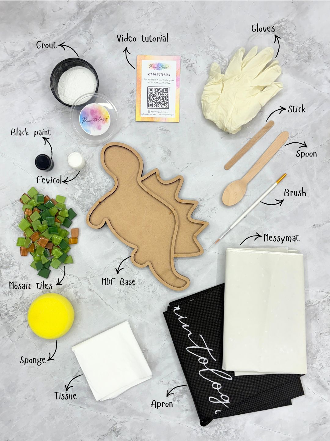 'Dinosaur' Mosaic Kit