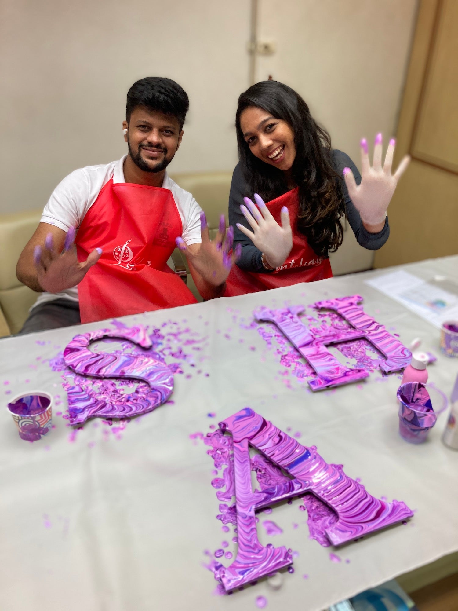 Couple Fluid Art DIY Kit