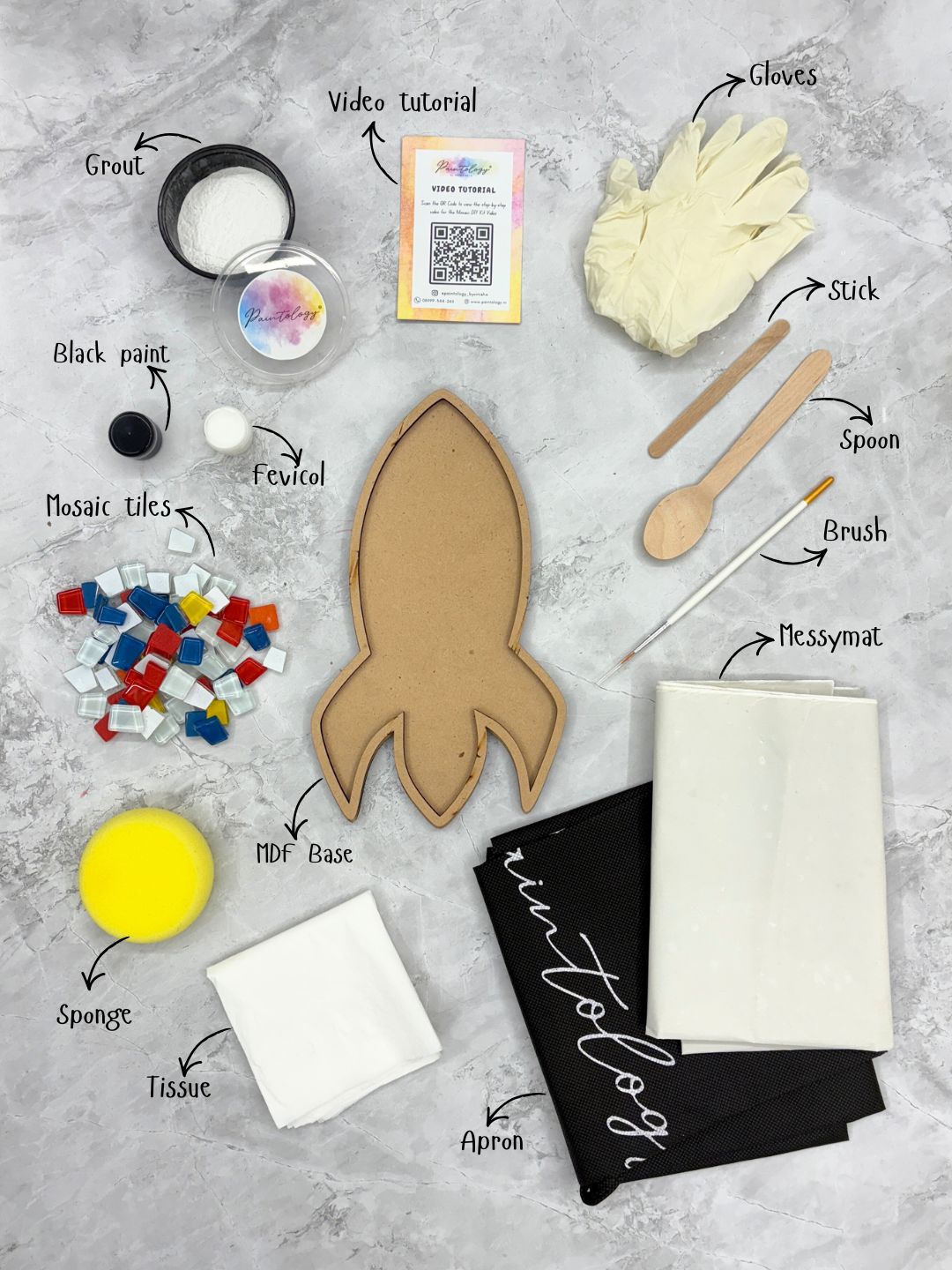 'Rocket' DIY Mosaic Kit