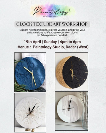 19th April - Clock - texture art