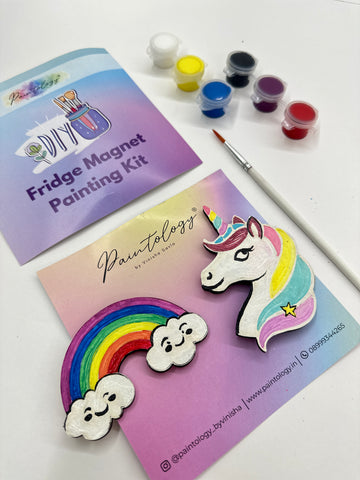 'Rainbow & Unicorn' Fridge Magnet Kit