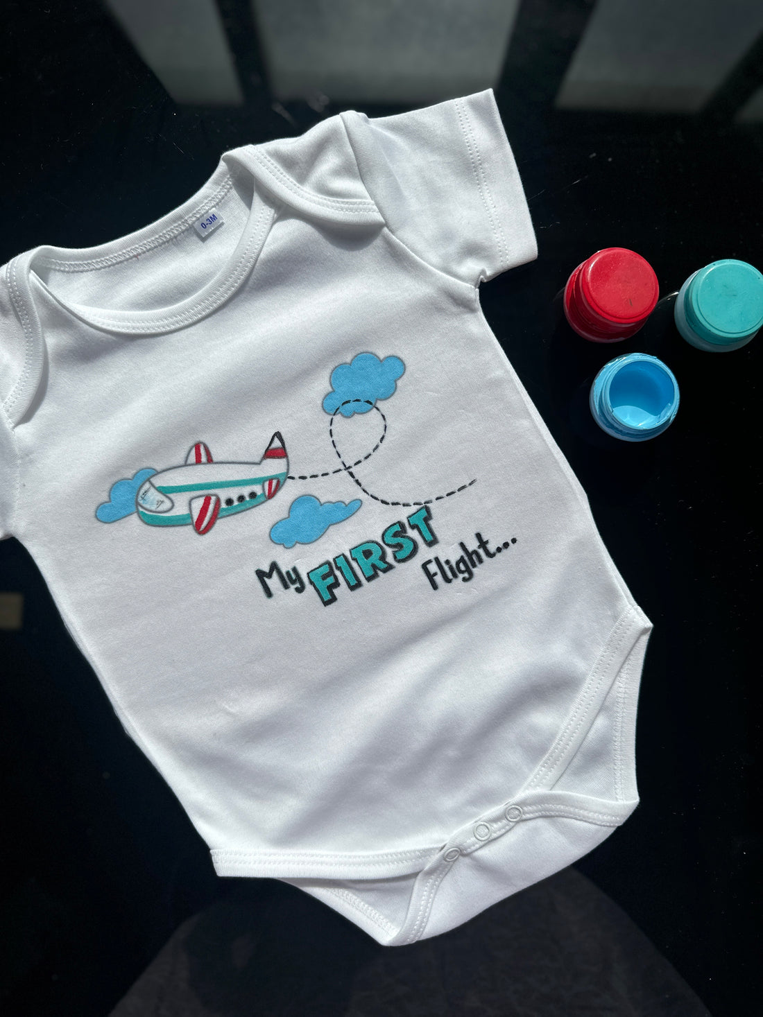 DIY Romper Painting Kit - 'Baby's First Flight'
