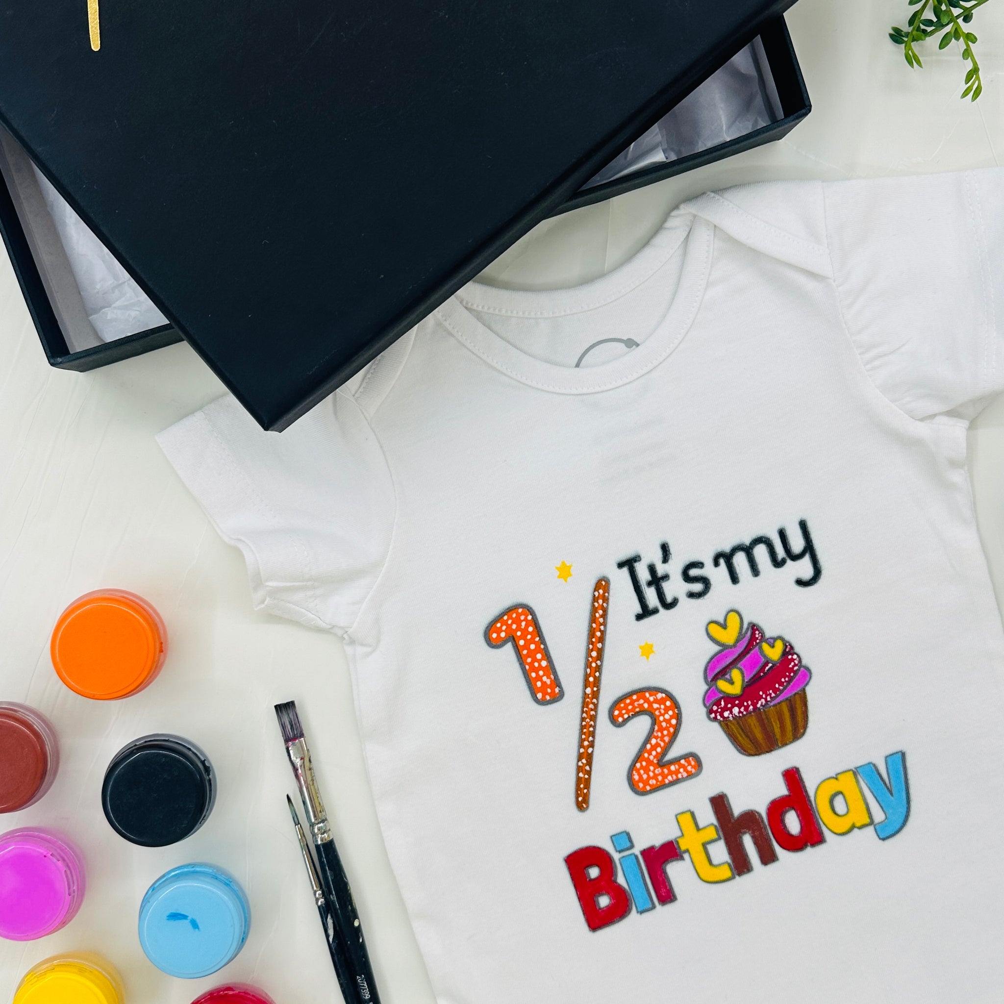 DIY Romper Painting Kit - '1/2 birthday'
