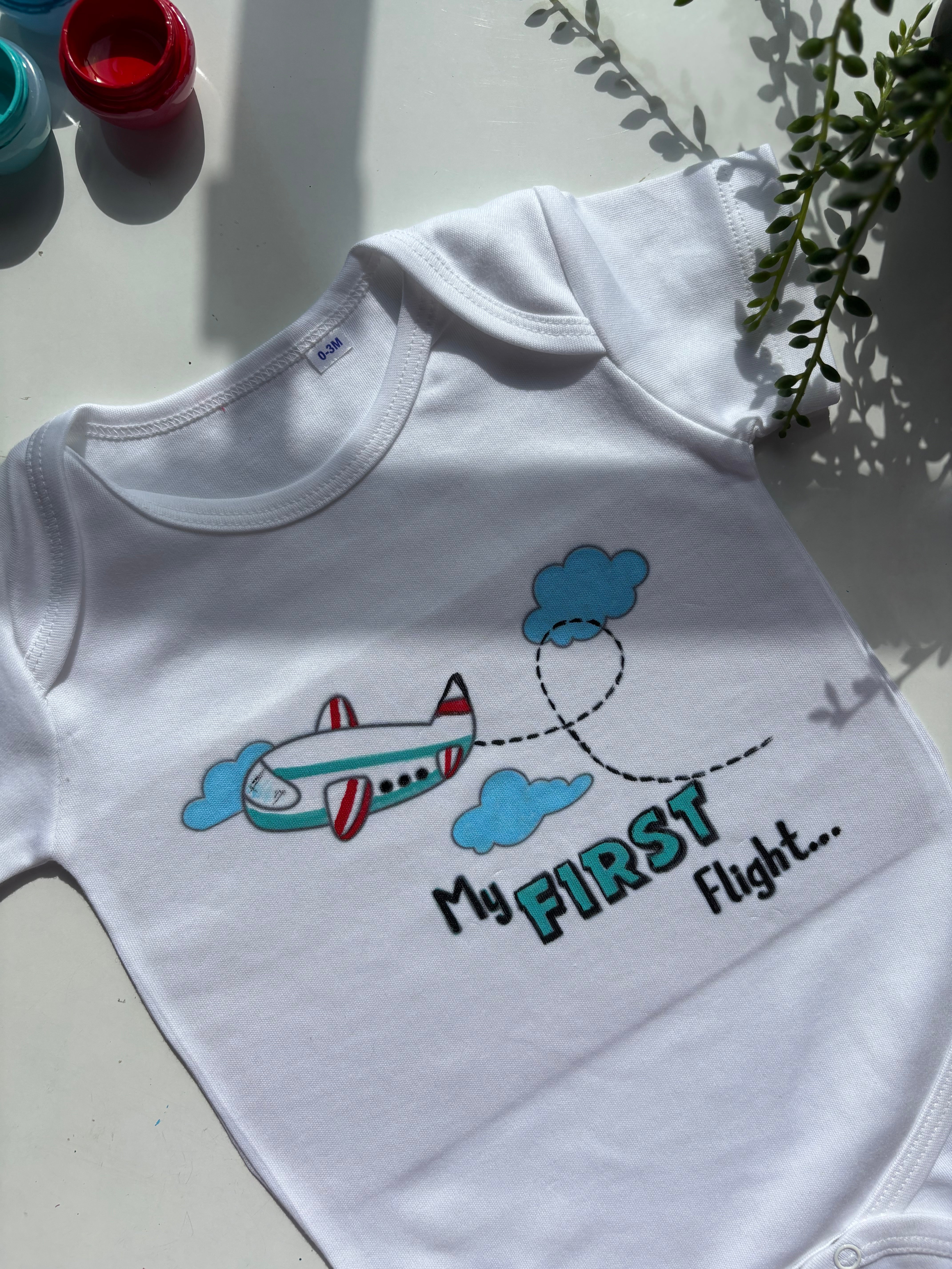 DIY Romper Painting Kit - 'Baby's First Flight'