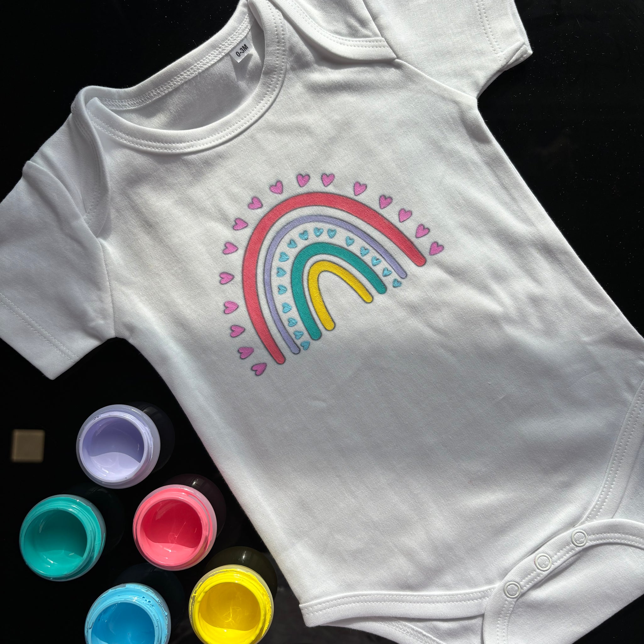 DIY Romper Painting Kit - 'Pastel Rainbow'