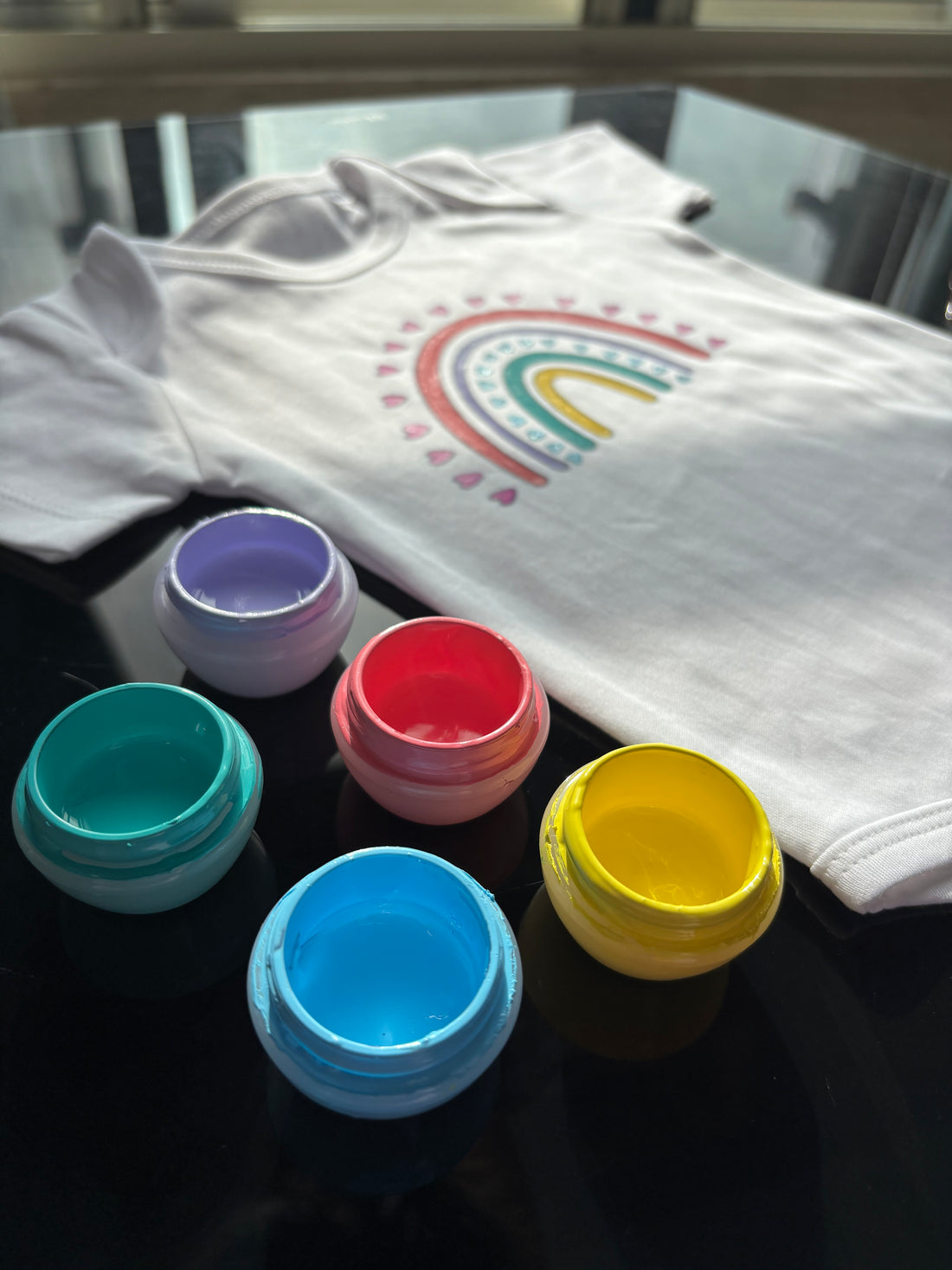 DIY Romper Painting Kit - 'Pastel Rainbow'