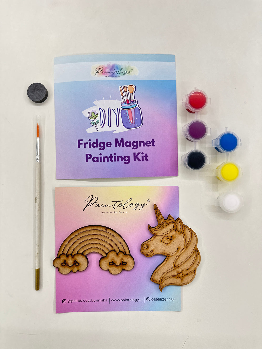 'Rainbow & Unicorn' Fridge Magnet Kit