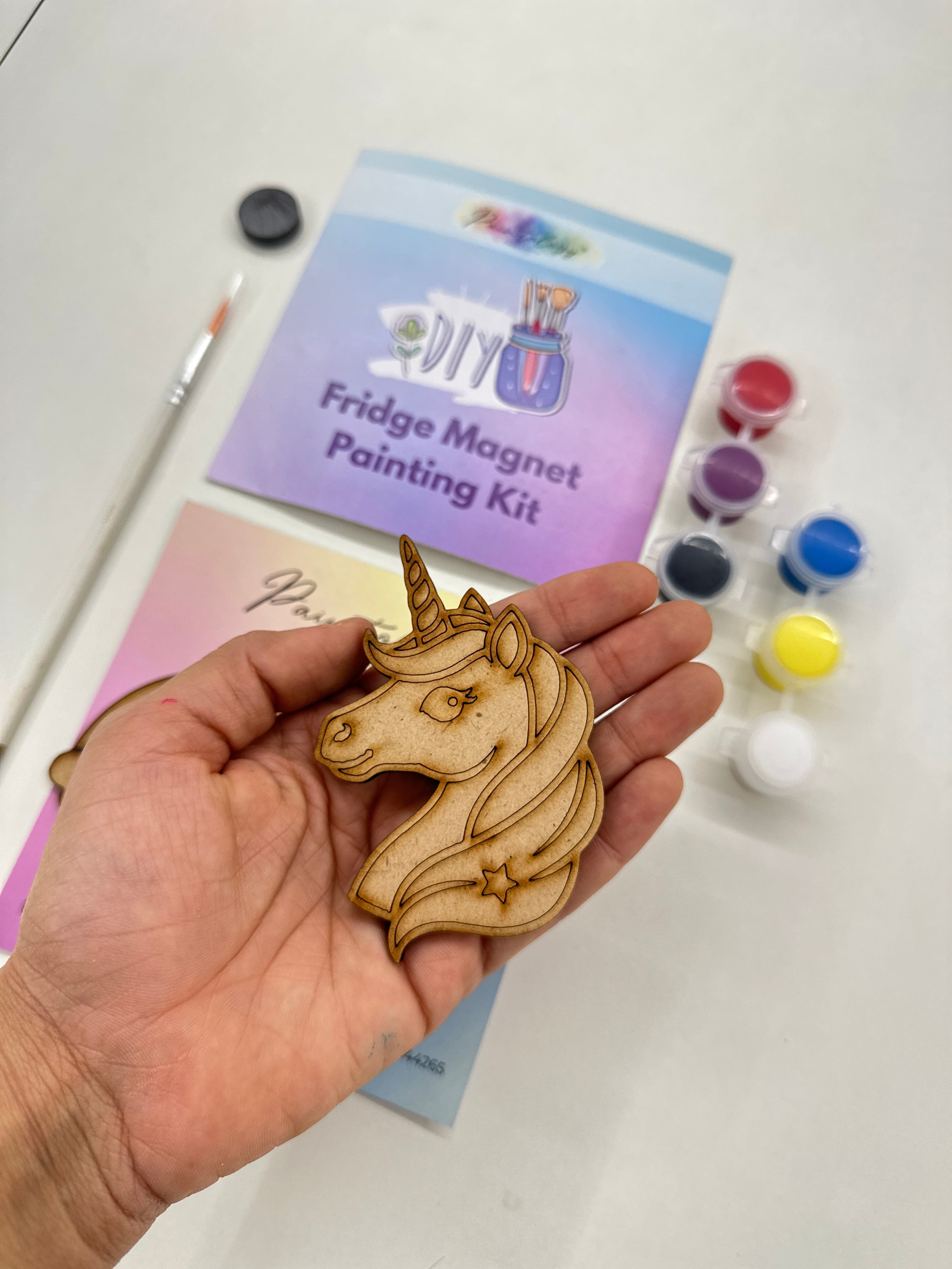 'Rainbow & Unicorn' Fridge Magnet Kit