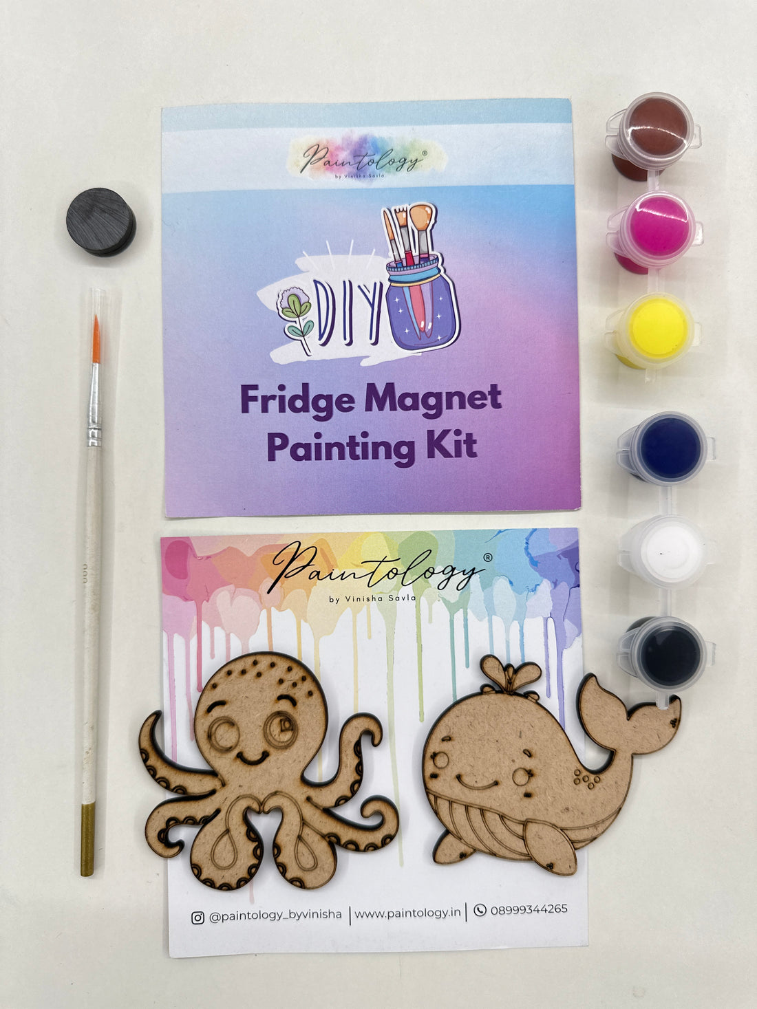 'Octopus & Whale' Fridge Magnet Kit