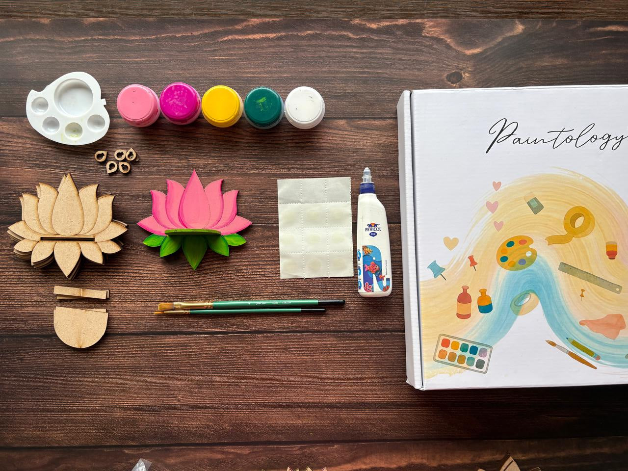 ‘Lotus Backdrop' DIY Painting Kit