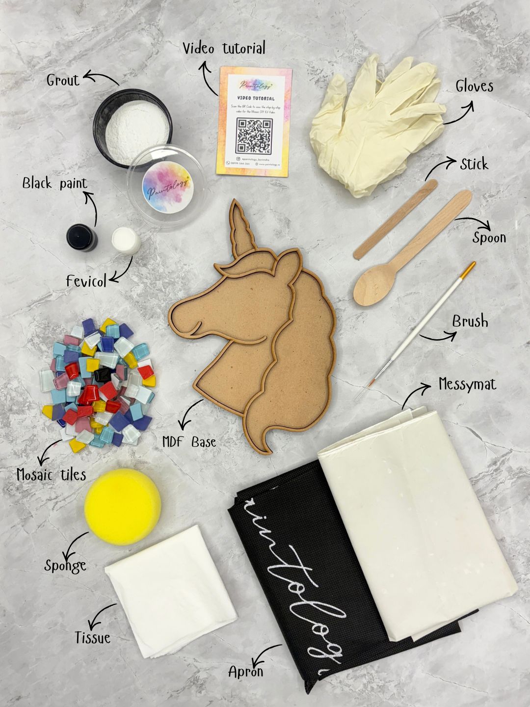 'Unicorn' Mosaic Kit