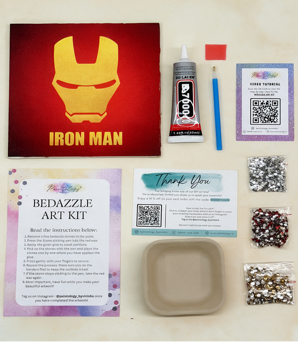 ‘I Am Iron Man ’ DIY Bedazzle kit.
