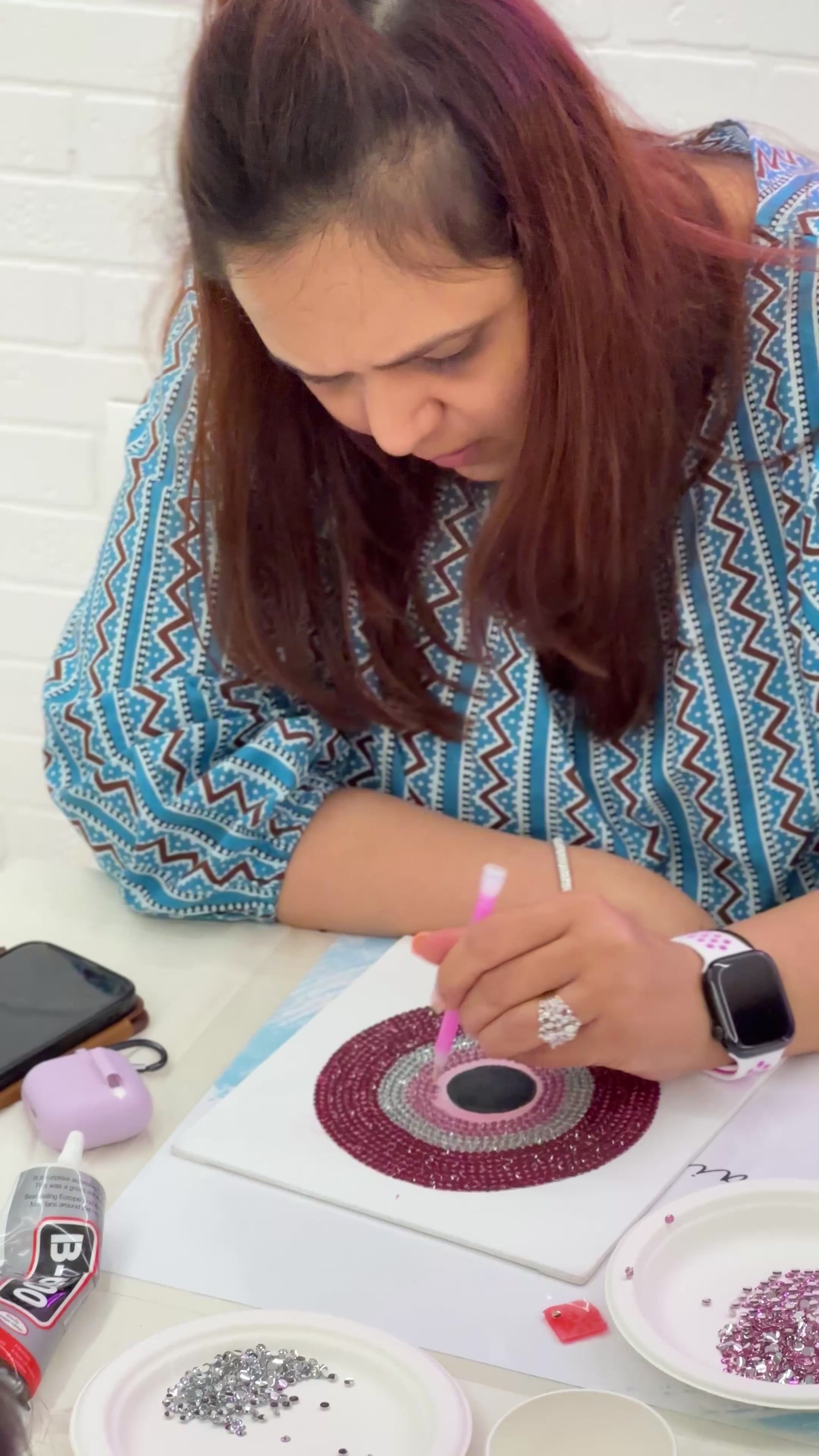 ‘Pink Evil Eye’ Bedazzle DIY kit