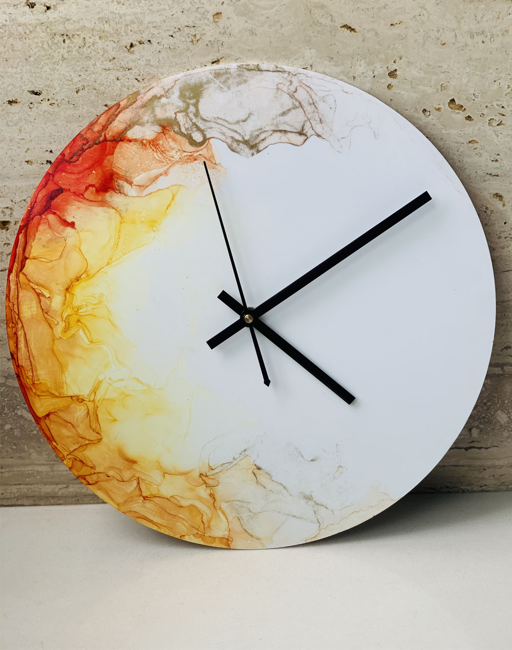 Same Day Resin & Alcohol Ink Clock